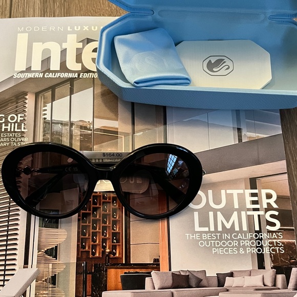 Swarovski Accessories - NWT Swarovski Round Sunglasses With Crystals